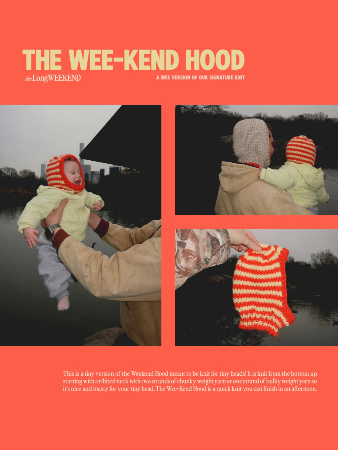 The Wee-kend Hood Knitting Pattern (for tiny heads!)