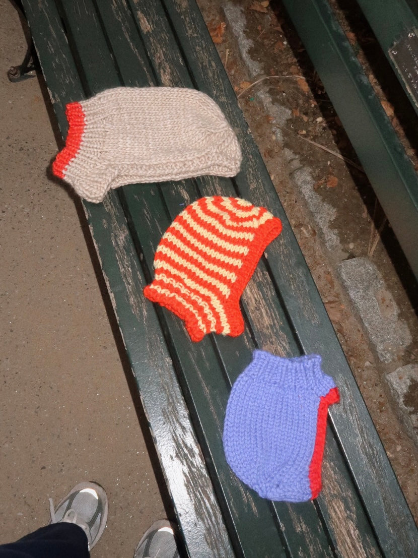 The Wee-kend Hood Knitting Pattern (for tiny heads!)