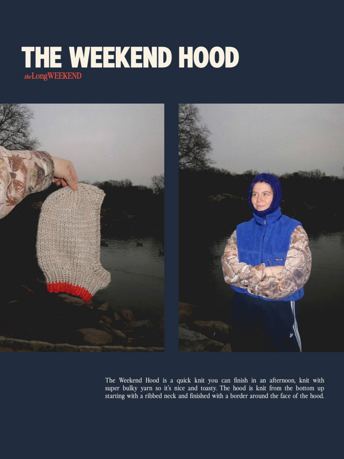 Weekend Hood Knitting Pattern