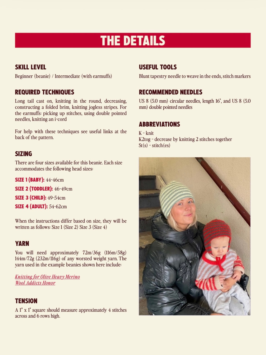 BEANIE 002 Knitting Pattern