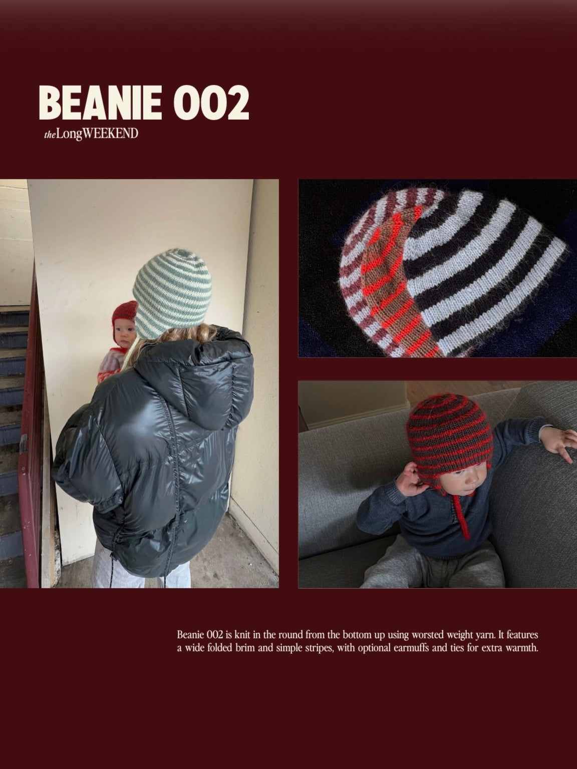 BEANIE 002 Knitting Pattern