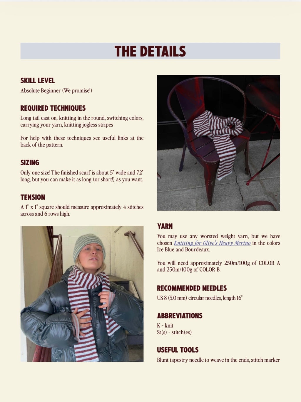 2025 WINTER SCARF knitting pattern (FREE)