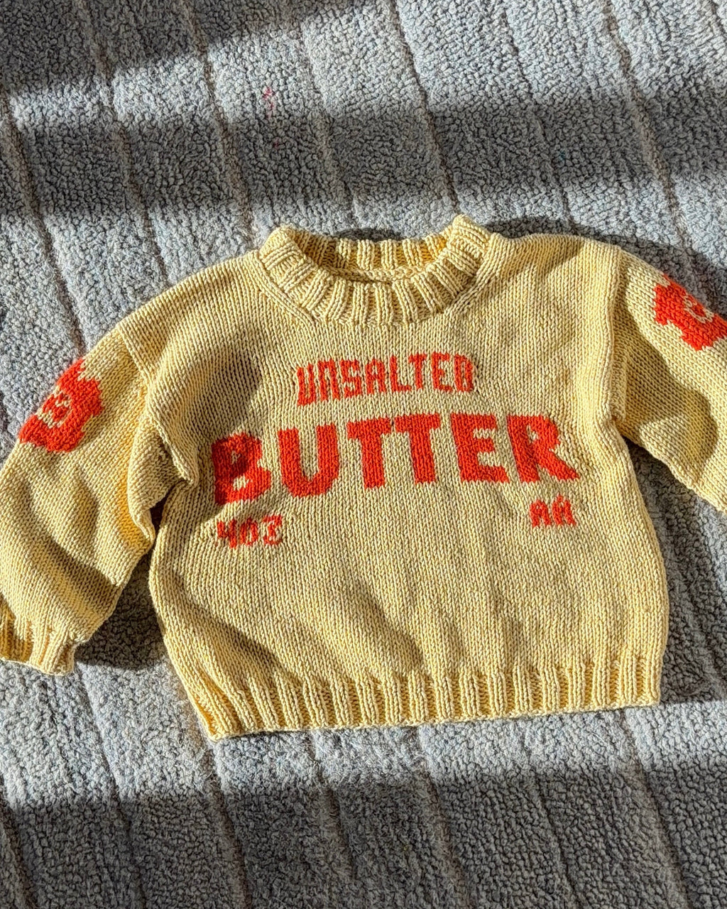 STICK OF BUTTER SWEATER knitting pattern