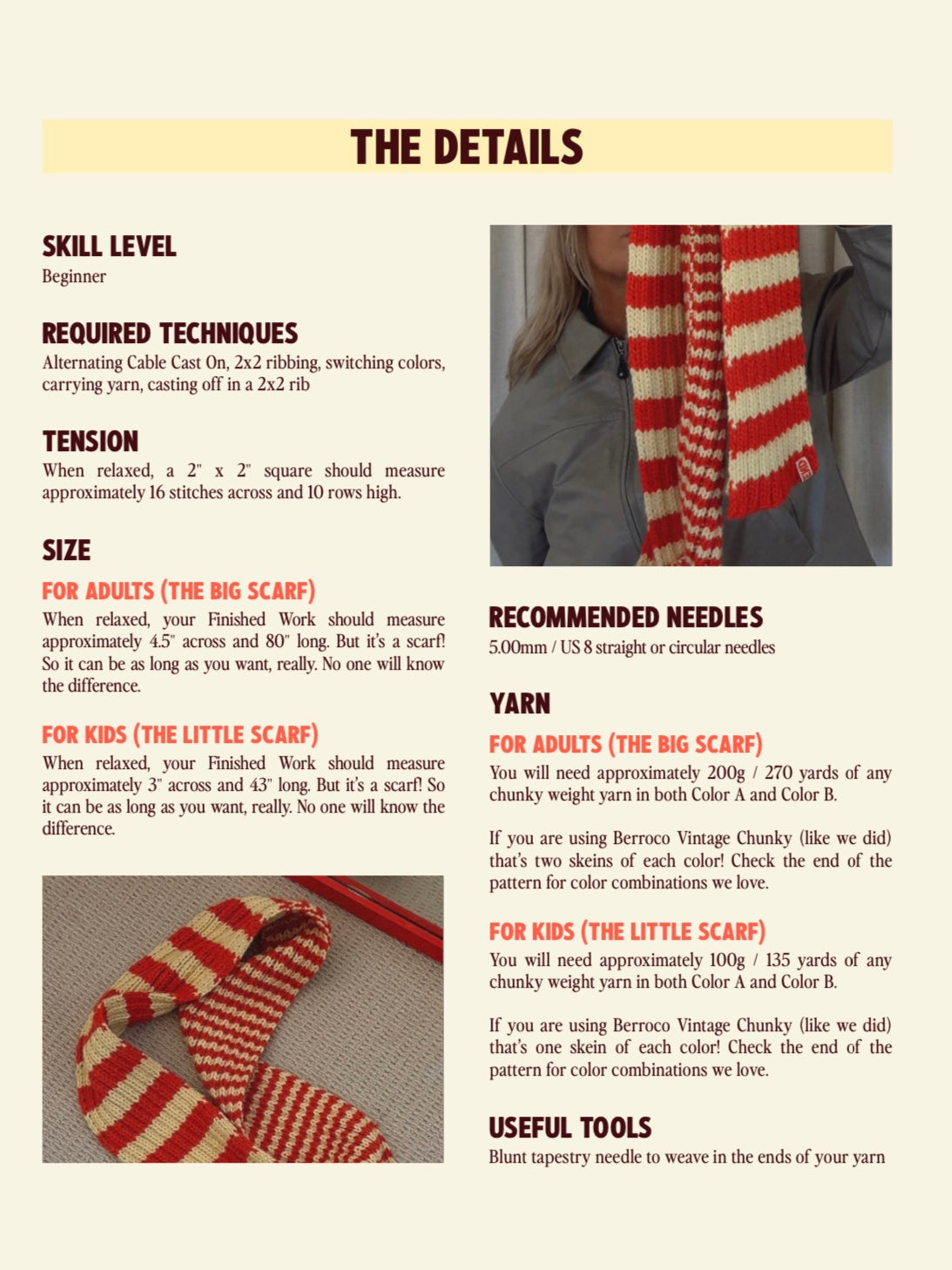 The Weekend Scarf Knitting Pattern (FREE)