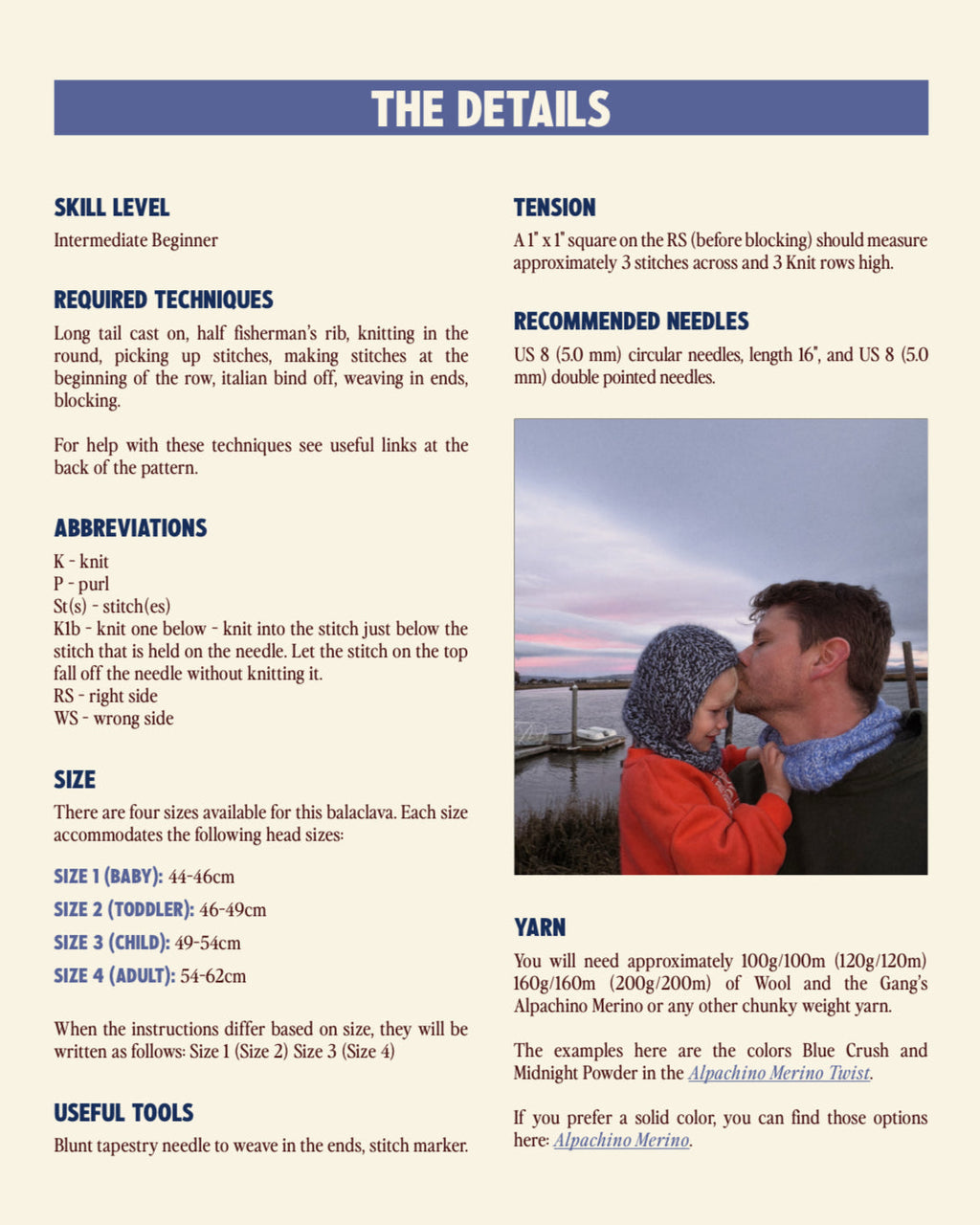 BALACLAVA 002 Knitting Pattern (FREE)